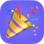1-Click Confetti logo